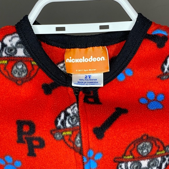Paw Patrol Pjs Full Piece - Red 2T - Picture 3 of 3